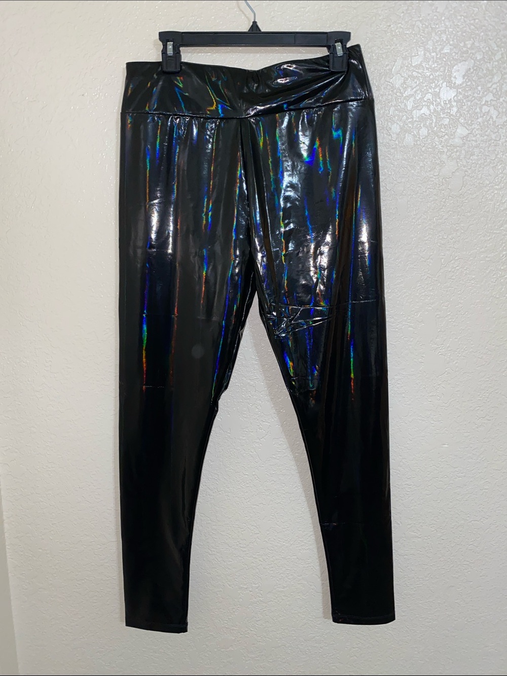 Killstar Black Holographic Shine Leggings